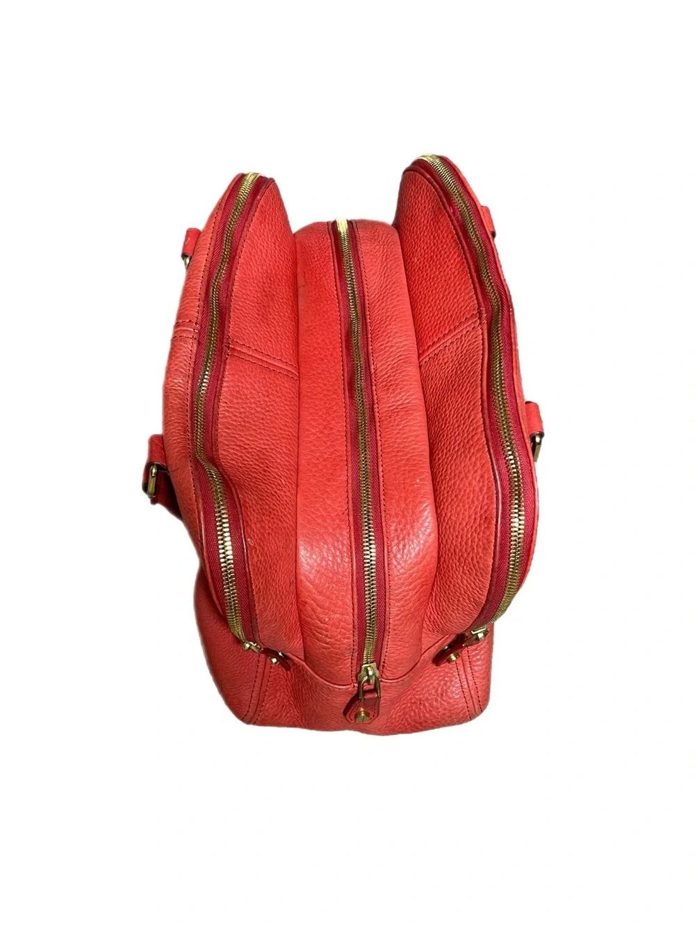 J. Crew Biennial Satchel 100% Genuine Pebbled Leather Bag